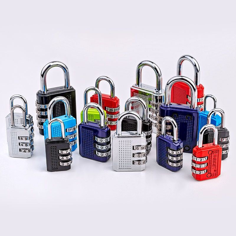 Combination padlock, home/student/dormitory drawer lock, anti-theft cabinet door lock, gym/suitcase lock, small metal padlock.
