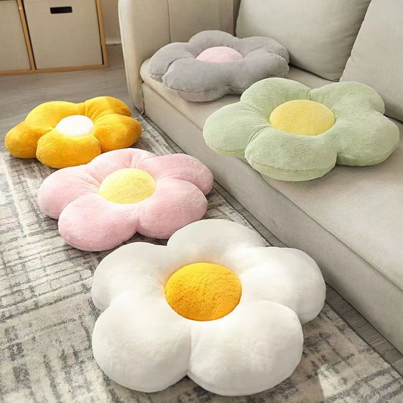 Flower-patterned seat cushion, saddle pad, bay window mat, tatami mat, bedroom floor mat, Instagram-worthy sunflower chair cushion, rug, office chair seat cushion in