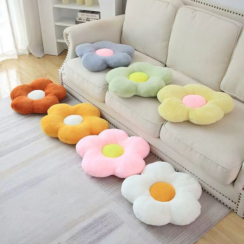 Flower-patterned seat cushion, saddle pad, bay window mat, tatami mat, bedroom floor mat, Instagram-worthy sunflower chair cushion, rug, office chair seat cushion in