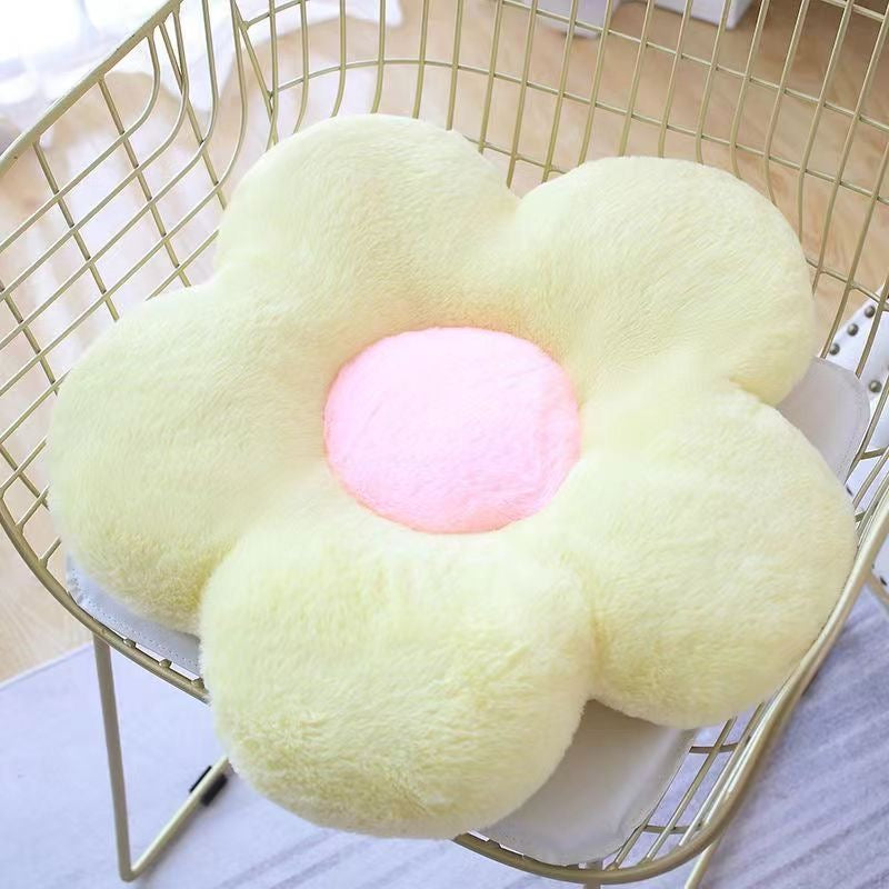 Flower-patterned seat cushion, saddle pad, bay window mat, tatami mat, bedroom floor mat, Instagram-worthy sunflower chair cushion, rug, office chair seat cushion in