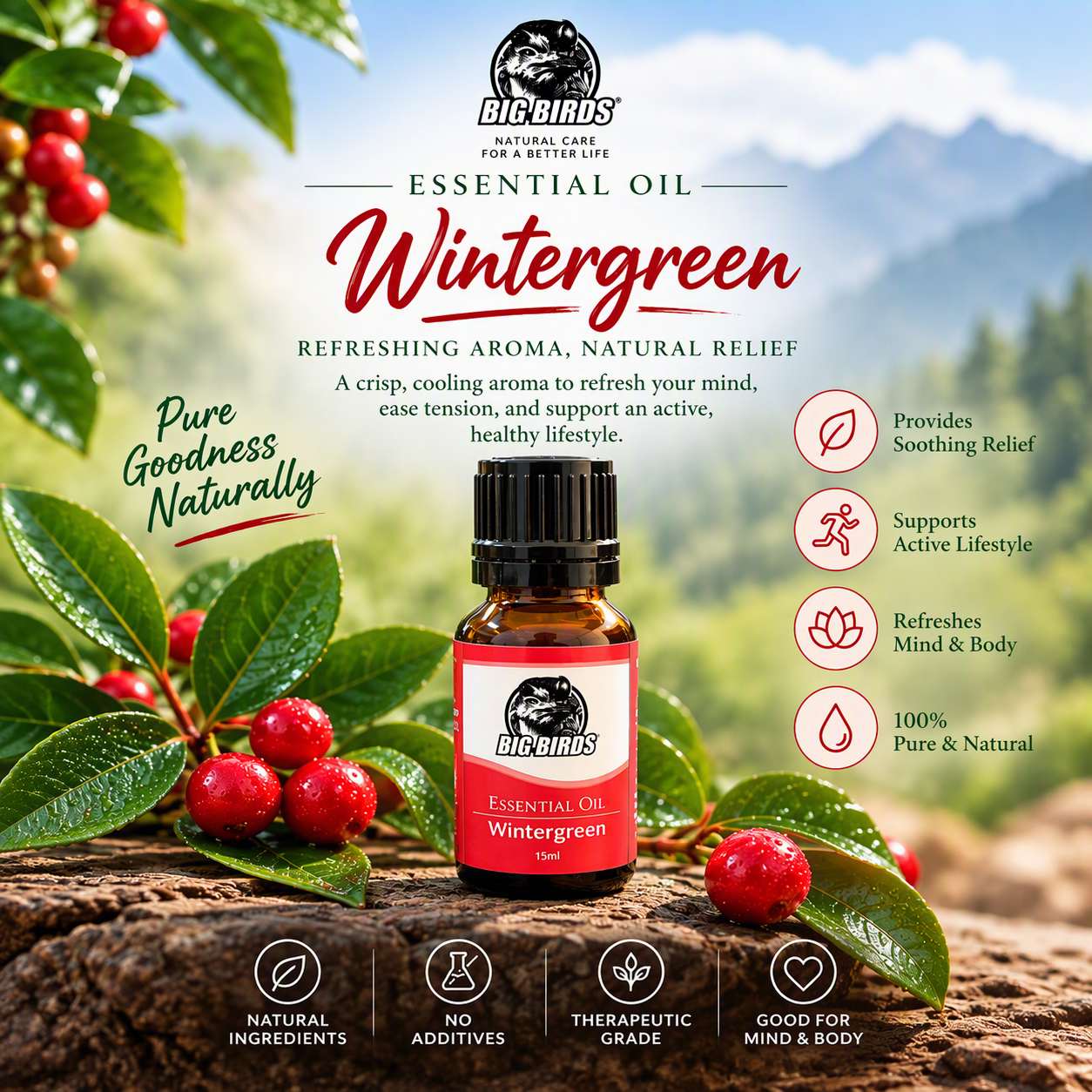Wintergreen Essential Oil 15 ml