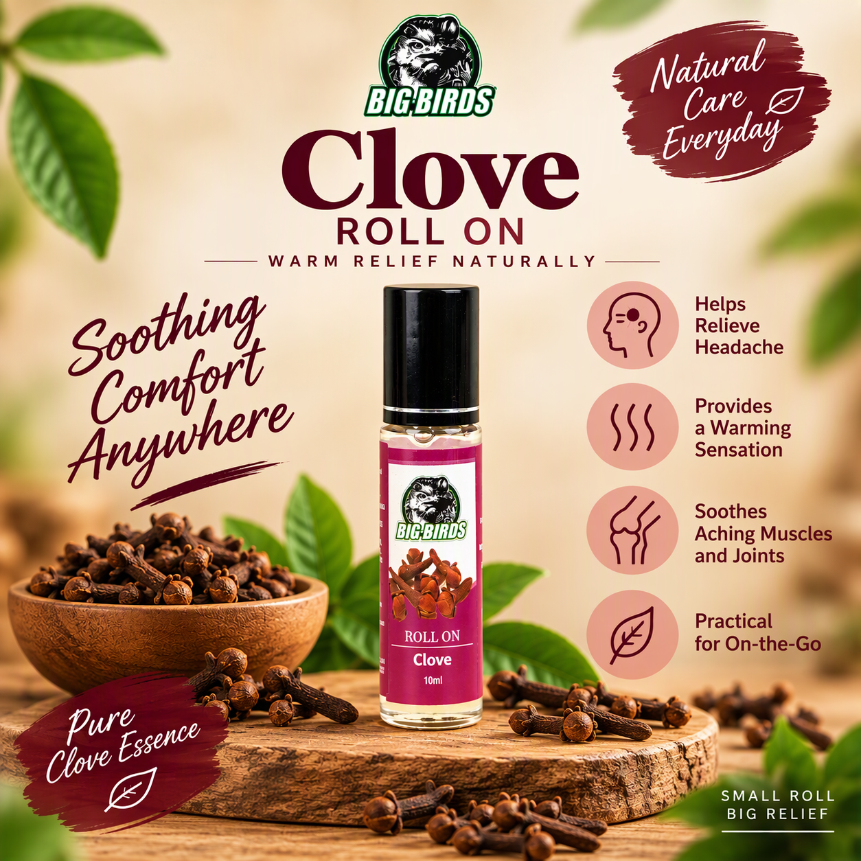 Essential Oil Clove -Aroma Pure Clove 10 ml(Diluted with Olive Oil)