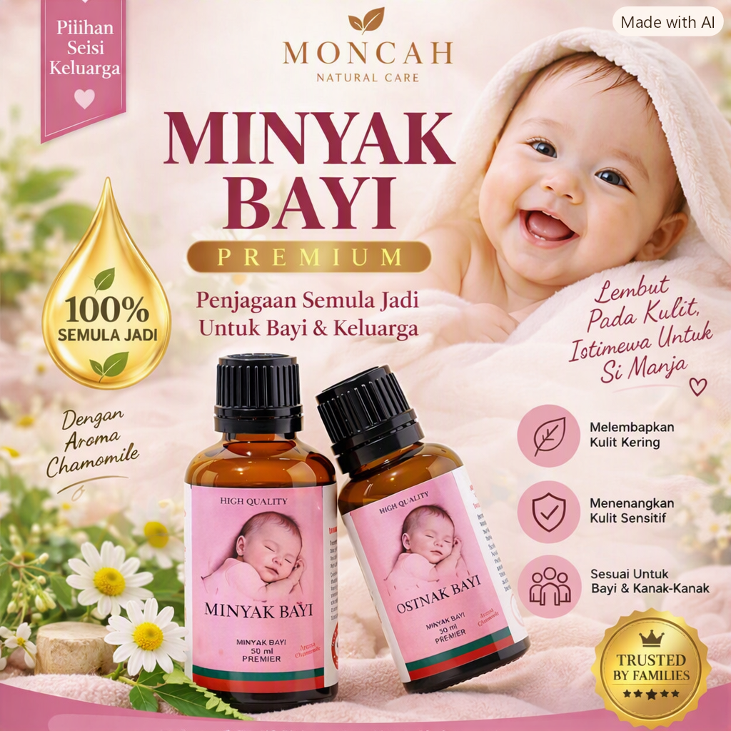 MONCAH BABY OSTRICH OIL (CINNAMON AROMA)
