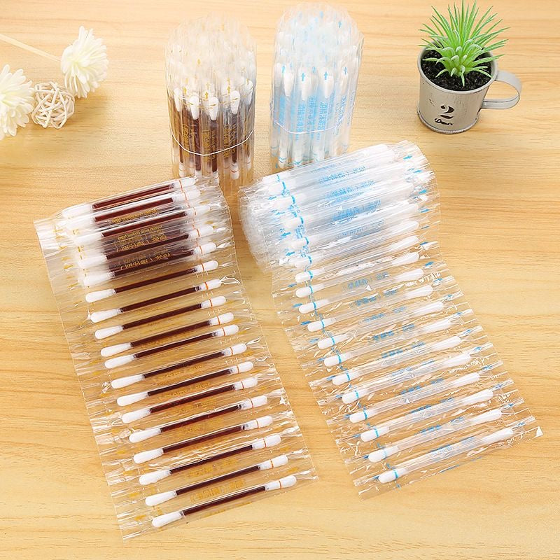 Povidone-iodine medical disinfectant alcohol cotton swabs, disinfectant swabs for wounds, portable disposable baby use