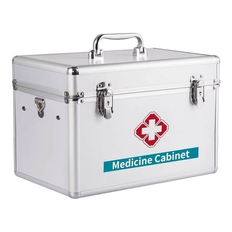 Medical kit, construction site and home full set, large capacity first aid kit, complete household medical emergency kit.