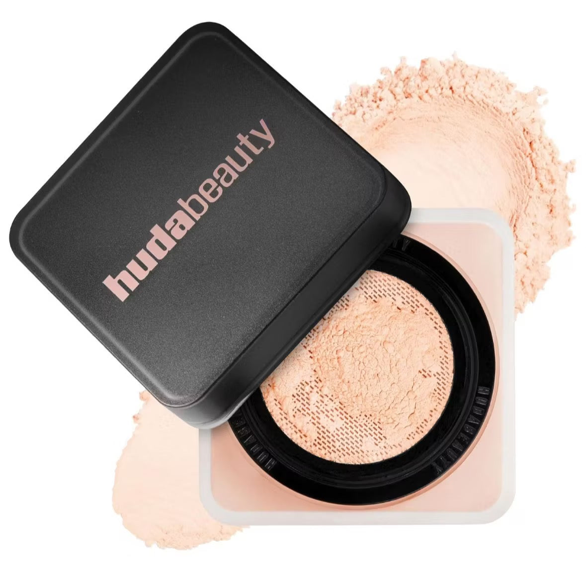 HUDA Beauty loose setting powder, oil-control translucent face powder, refreshing matte finish, concealing pressed powder