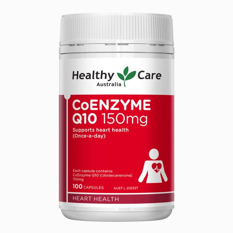 Australian Genuine Imported  Healthy Care Australia￼ HC Coenzyme Q10 Softgel Capsules 150mg, 100 Capsules, Original Health Supplement