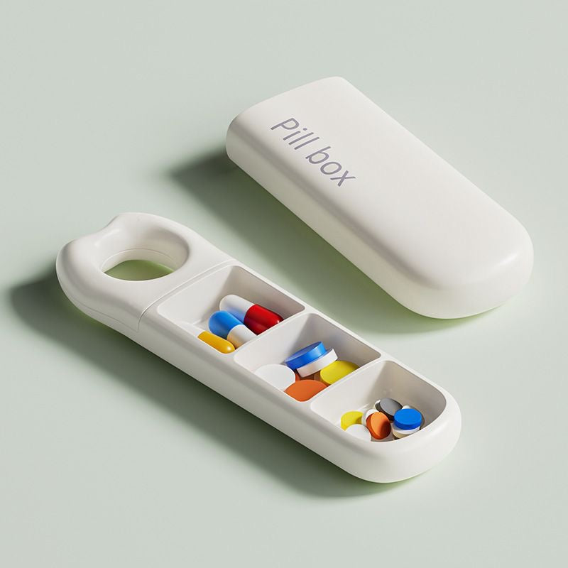 Portable Compartment Medicine Box – Travel-Friendly Mini Multifunction Pill Organizer for Daily Medication Storage and On-the-Go Use
