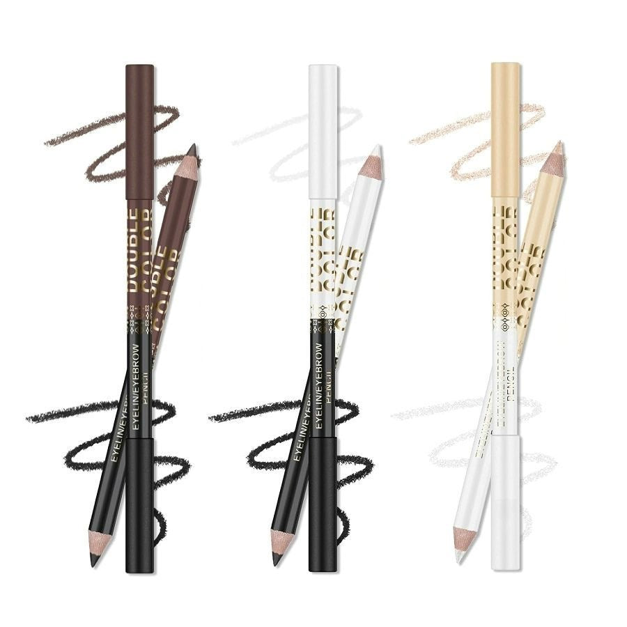 COS natural wood dual-ended two-tone multifunction eyeliner pencil, eyebrow pencil, aegyo-sal pen, highlighter, and eyeshadow pencil.