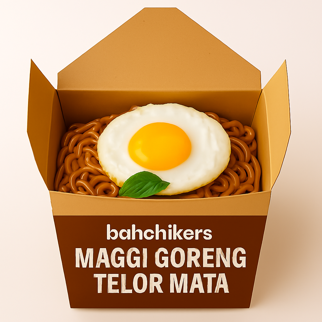 Meggi goreng telor mata