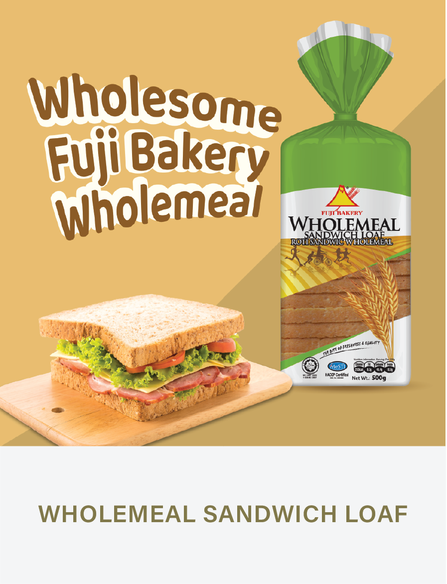 Wholemeal sandwich loaf