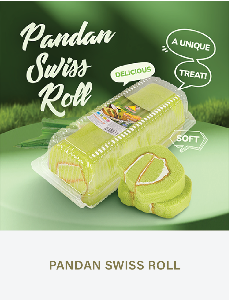 Pandan swiss roll