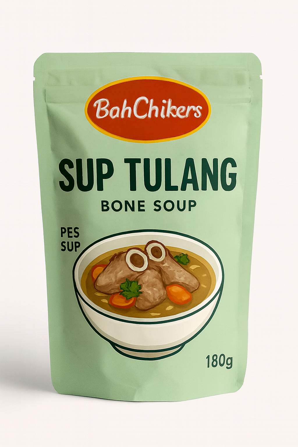 Pes sup tulang bahchikers 180 gram