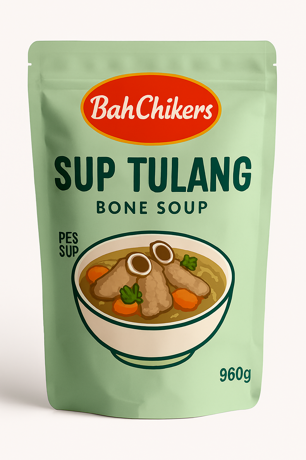 Pes Sup tulang bahchikers 960 gram