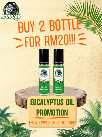 ROLL ON EUCALYPTUS 10ml PROMO BUY 2 FOR ONLY RM20