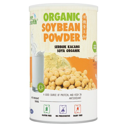 LOVE EARTH ORGANIC SOYBEAN POWDER 500G