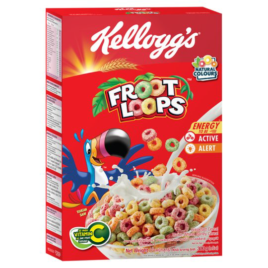 KELLOGGS FROOT LOOPS BREAKFAST CEREAL 285G