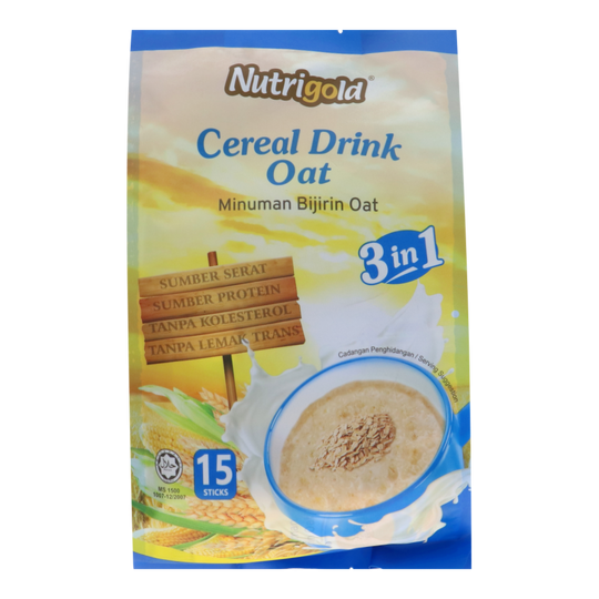 NUTRIGOLD 3IN1 CEREAL DRINK OAT 30GX15S