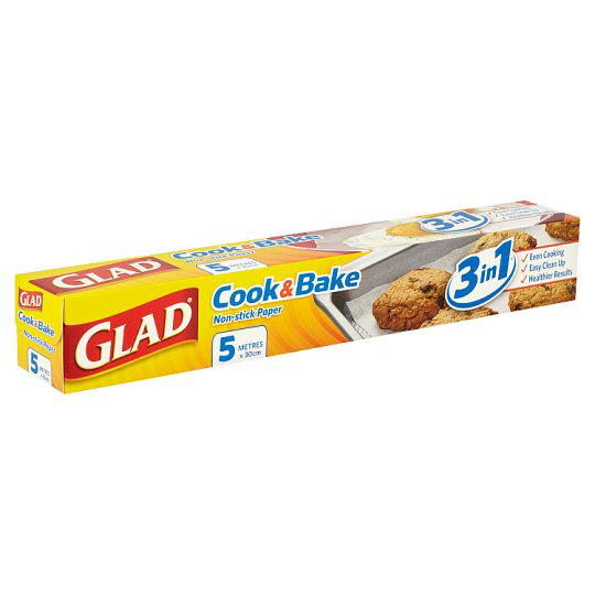 GLAD COOK AND BAKE PAPER 5M
