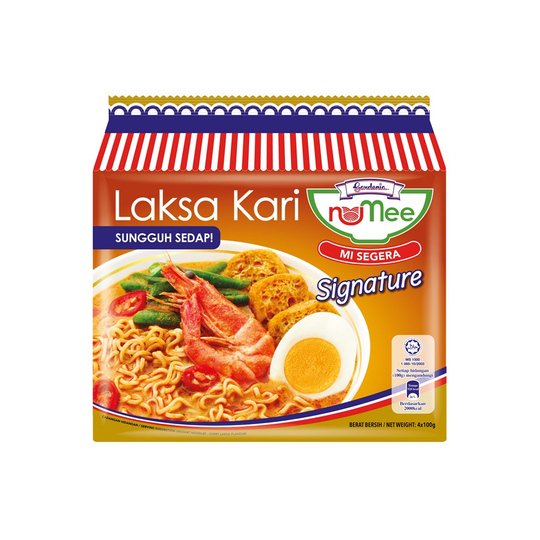 NUMEE INSTANT NOODLE CURRY LAKSA 4X100G