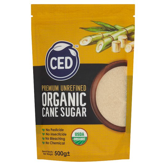 CED ORGANIC CANE SUGAR 500G
