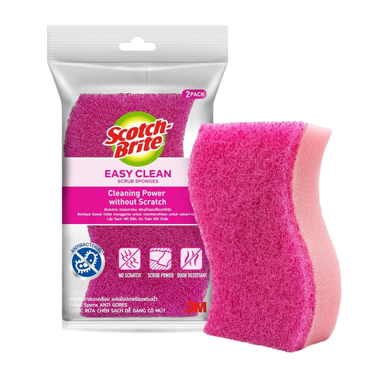 M-SCOTCH-BRITE EASY CLEAN A/B SPONGE 2S