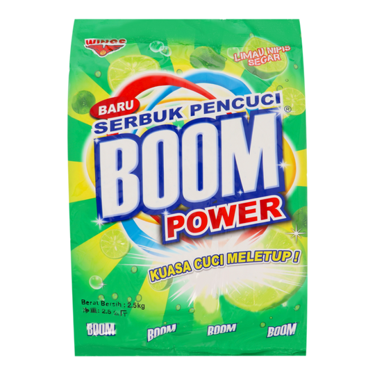 BOOM POWDER DETERGENT LIME 2.3KG